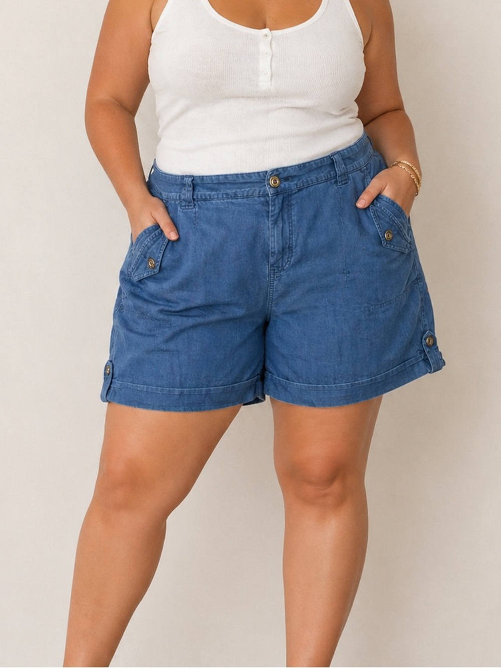 Torrid Military Cuffed Shorts